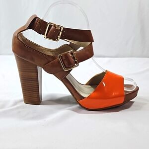 Kenneth Cole Brown & Orange Sandals Size 9